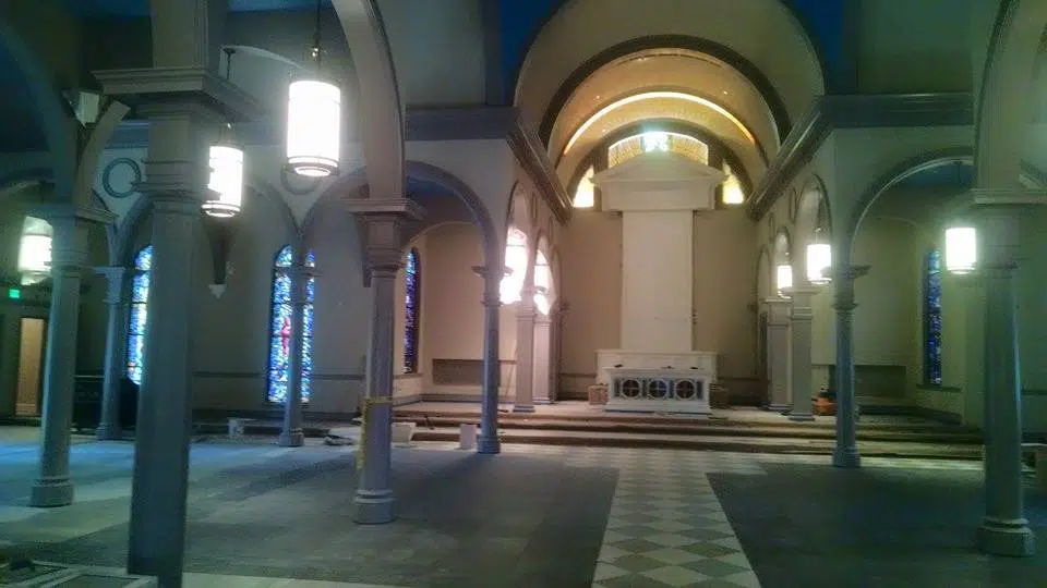 Holy Cross Church electrical project photo 9